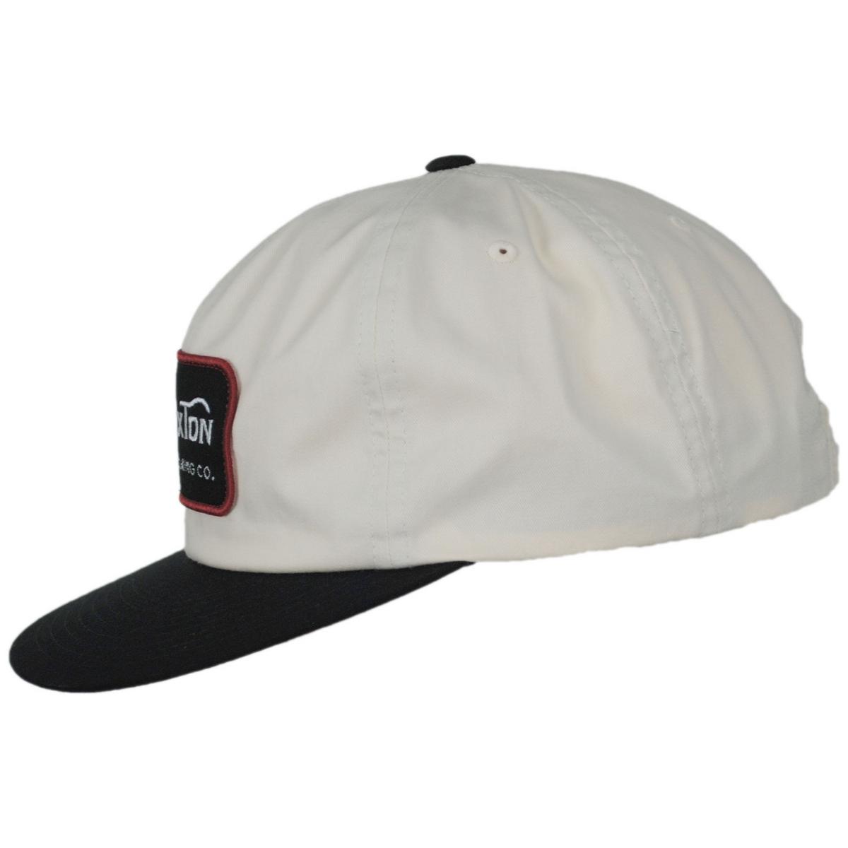 BRIXTON HATS | Grade HP Snapback Baseball Cap - Off White/Black | 201737HO24 | profile | OFF WHITE/BLACK
