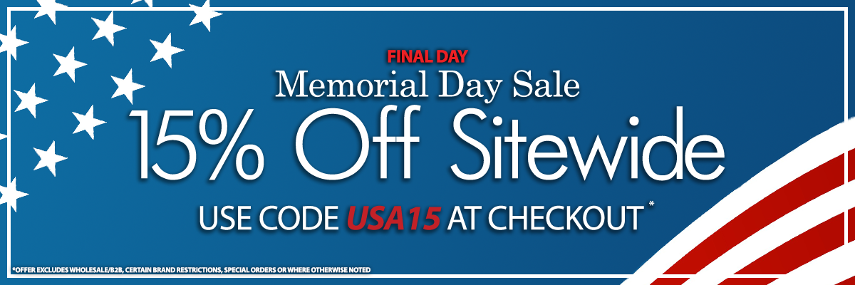 15% off sitewide memorial day sale use code USA15 at checkout