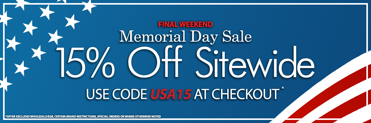 15% off sitewide memorial day sale use code USA15 at checkout