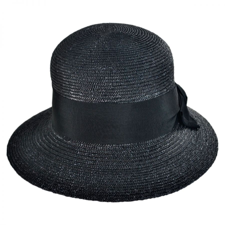 Gottex Darby Milan Straw Cloche Hat Cloche & Flapper Hats