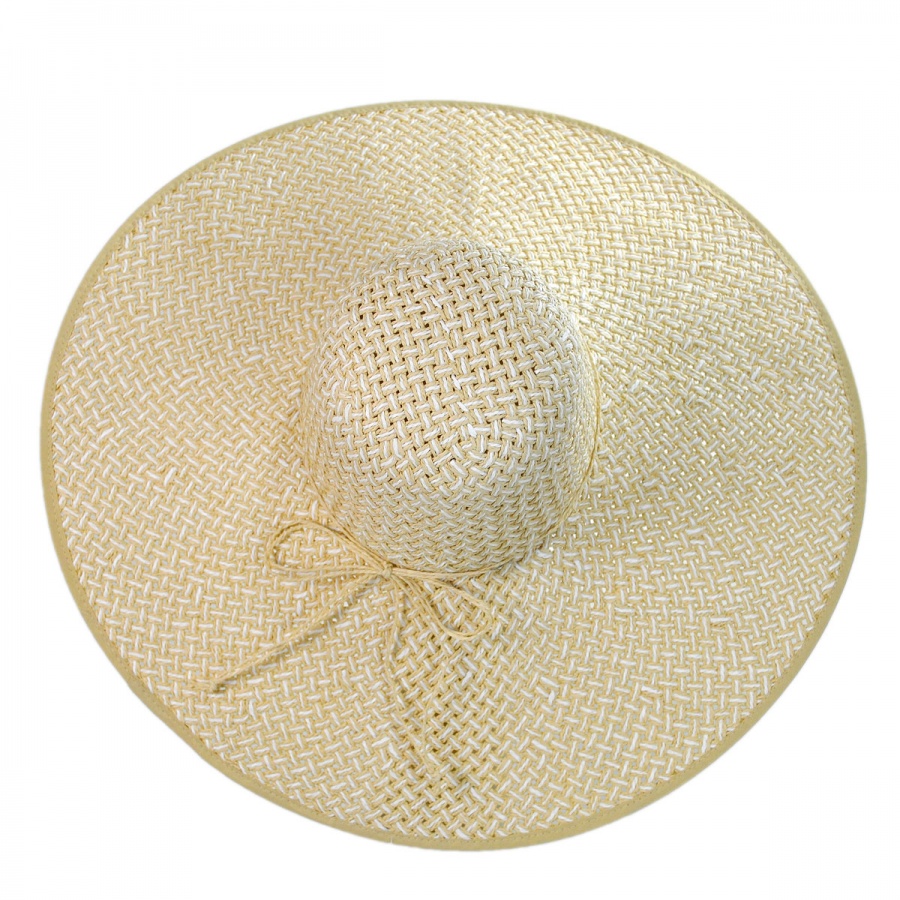 Jeanne Simmons Tiffany Toyo Straw Wide Brim Swinger Sun Hat - Two Tone ...