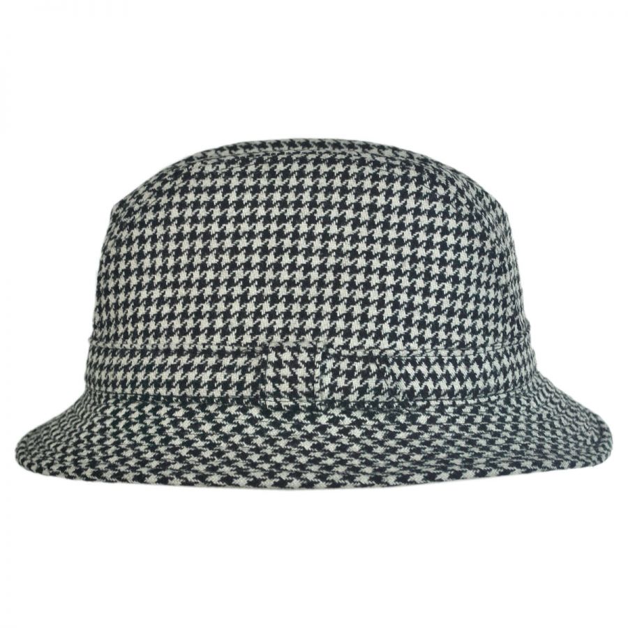City Sport Caps Houndstooth British Wool Trilby Fedora Hat Cold Weather