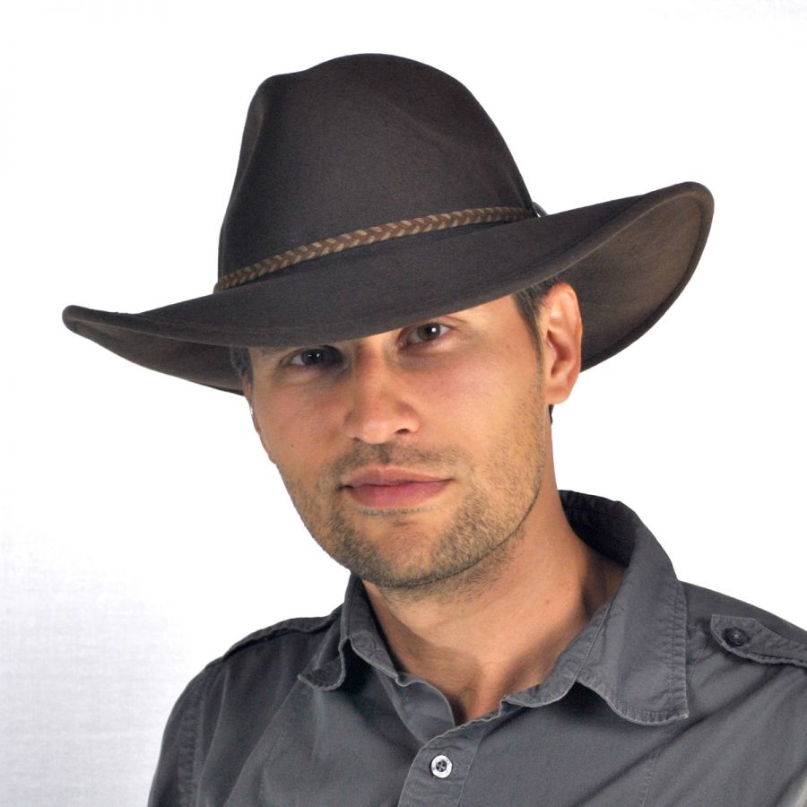 Stetson Rawhide Buffalo Fur Felt Western Hat Cowboy & Western Hats