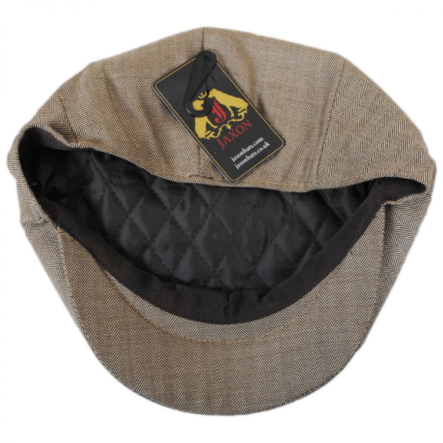Jaxon Hats Mini Herringbone Wool Newsboy Cap Newsboy Caps