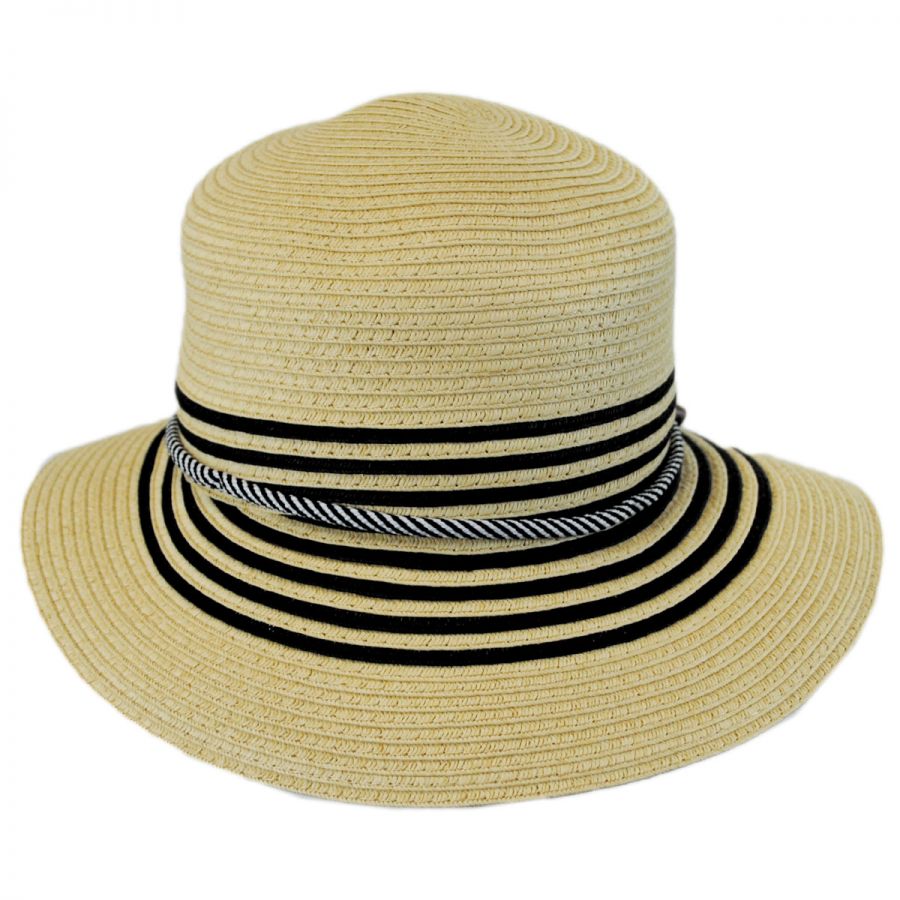 Callanan Hats Rope Band Toyo Straw Cloche Hat Cloche & Flapper Hats