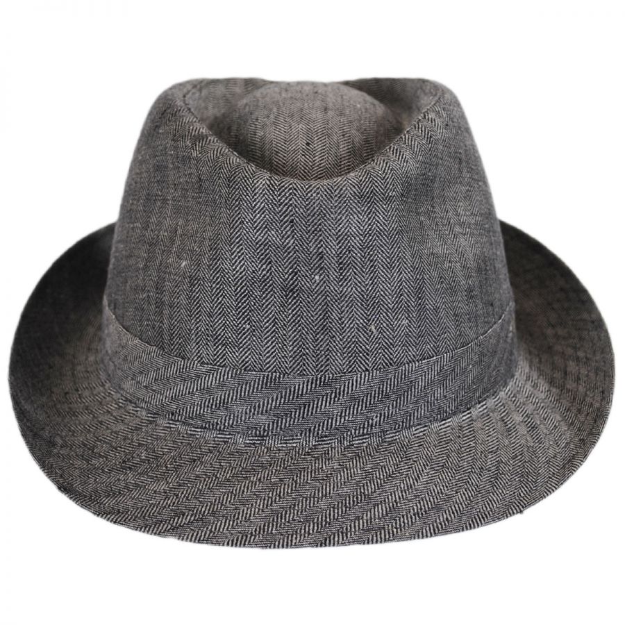Stetson Osceola Linen Fedora Hat Stingy Brim & Trilby