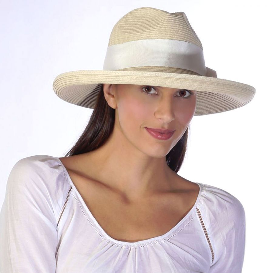 Physician Endorsed Adriana Toyo Straw Fedora Hat Fedoras