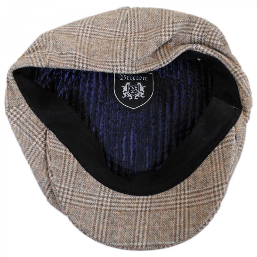 Brixton Hats Brood Plaid Wool Blend Newsboy Cap Newsboy Caps