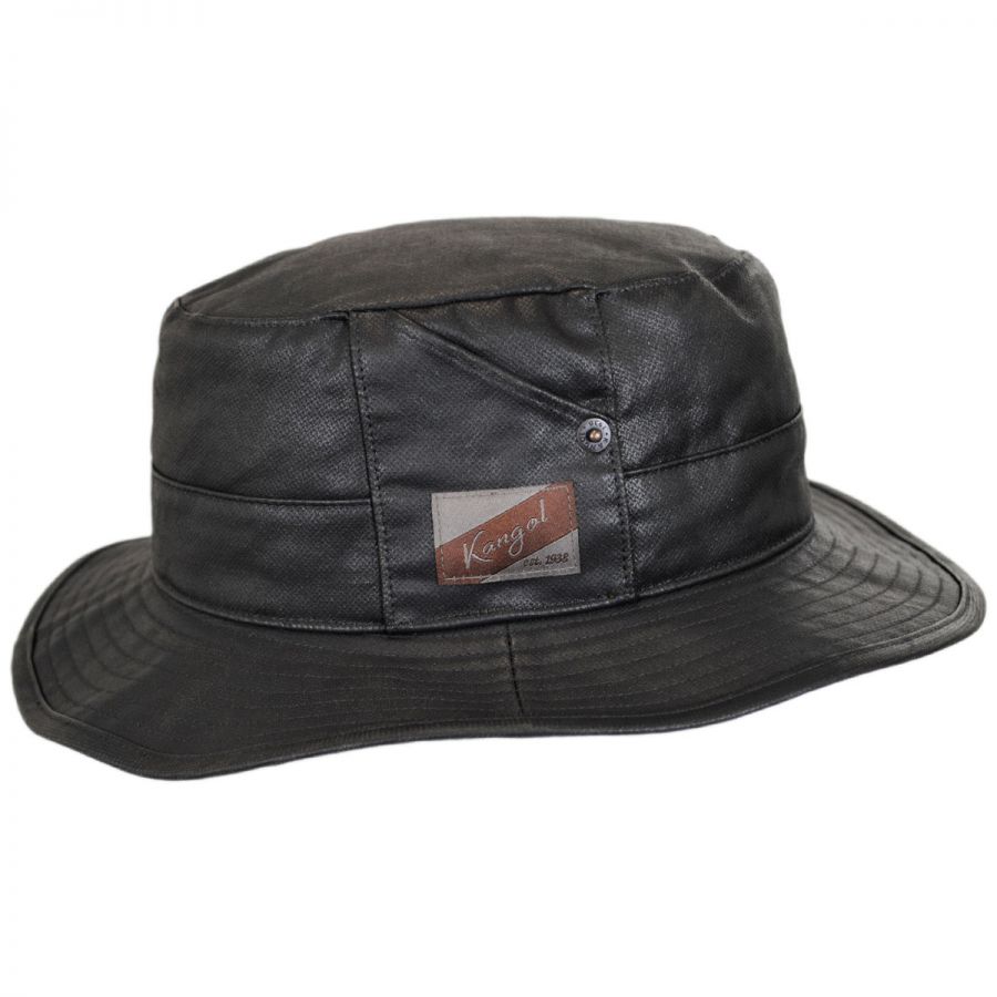 Kangol Utility Waxed Cotton Bucket Hat Bucket Hats