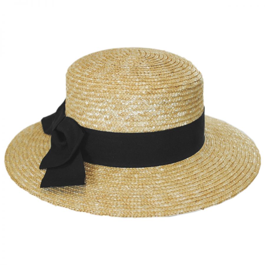 Brooklyn Hat Co Bridgehampton Wheat Boater Hat Straw Hats