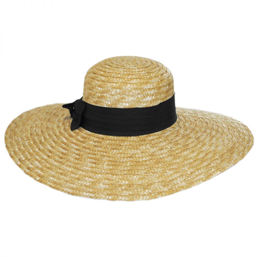 San Diego Hat Company Wide Brim Straw Boater Hat Sun Hats
