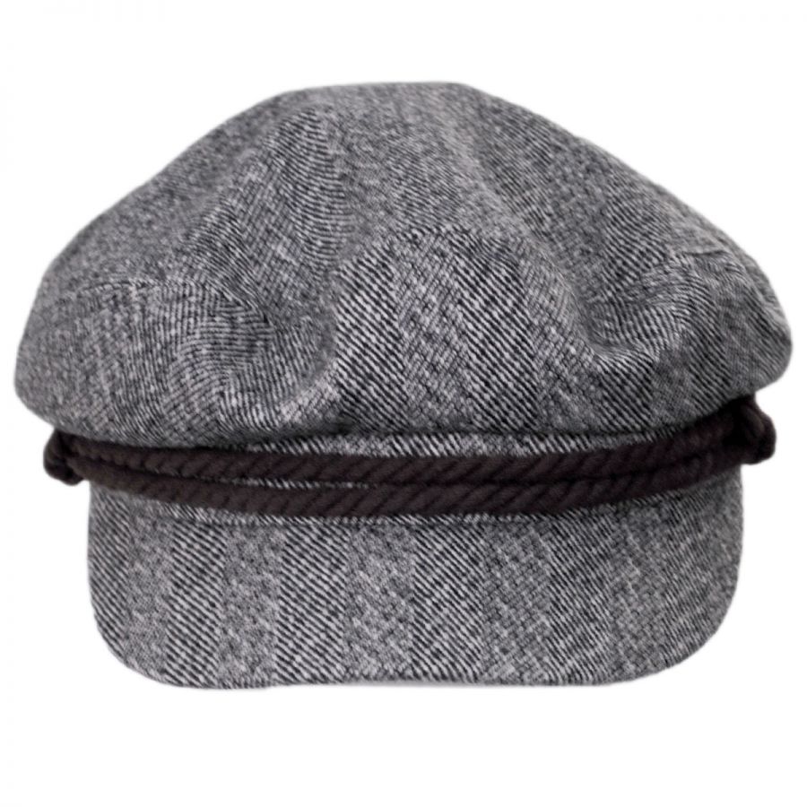 Brixton Hats Herringbone Tweed Fiddler Cap Greek Fisherman Caps