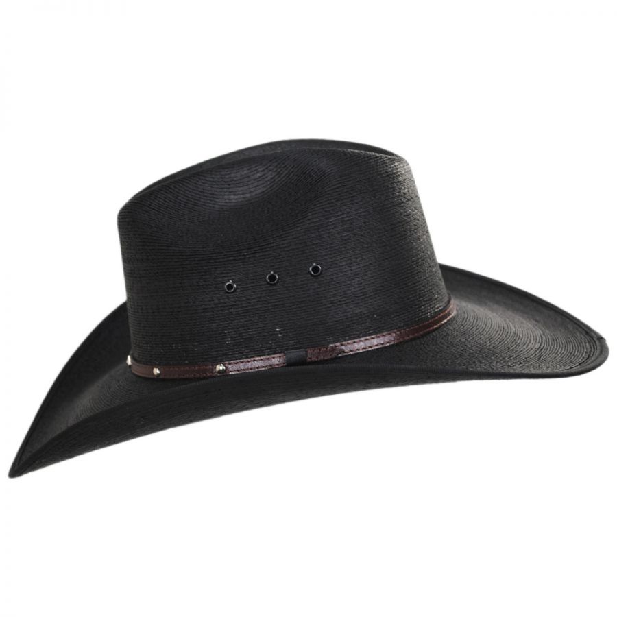 Veel gevaarlijke situaties opraken Gewond raken Stetson Blaze Cattleman Palm Straw Western Hat Straw Hats
