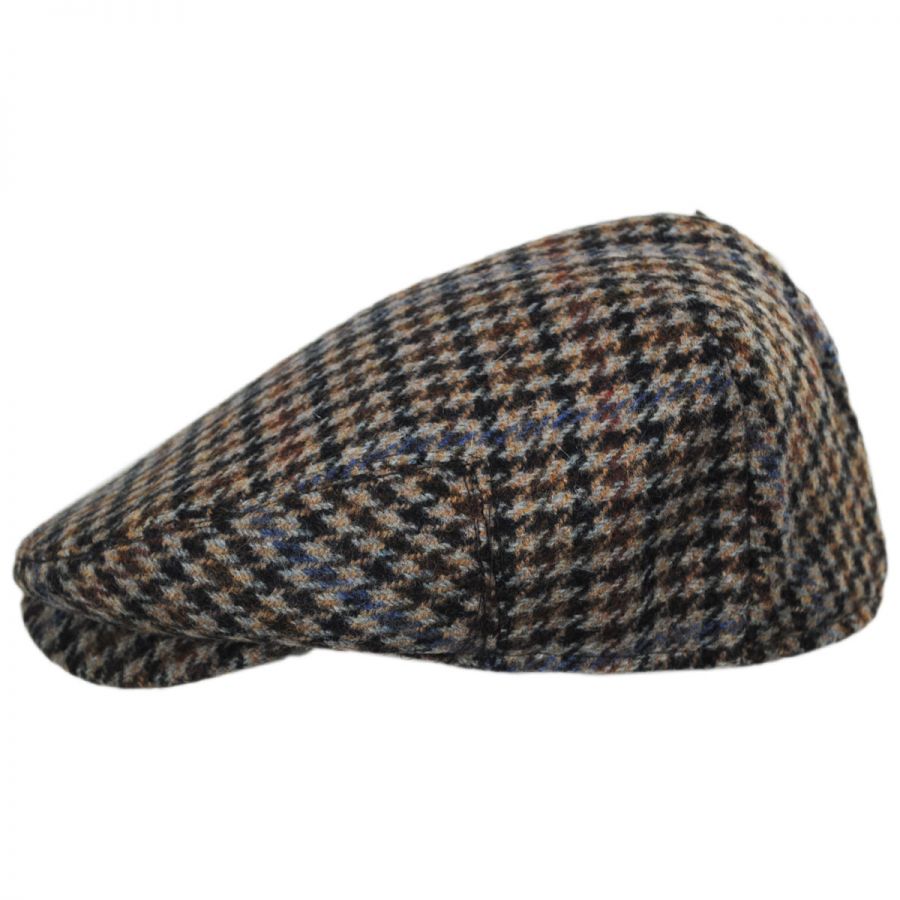 Baskerville Hat Company Barnabas Wool Houndstooth Ivy Cap Flat Caps ...