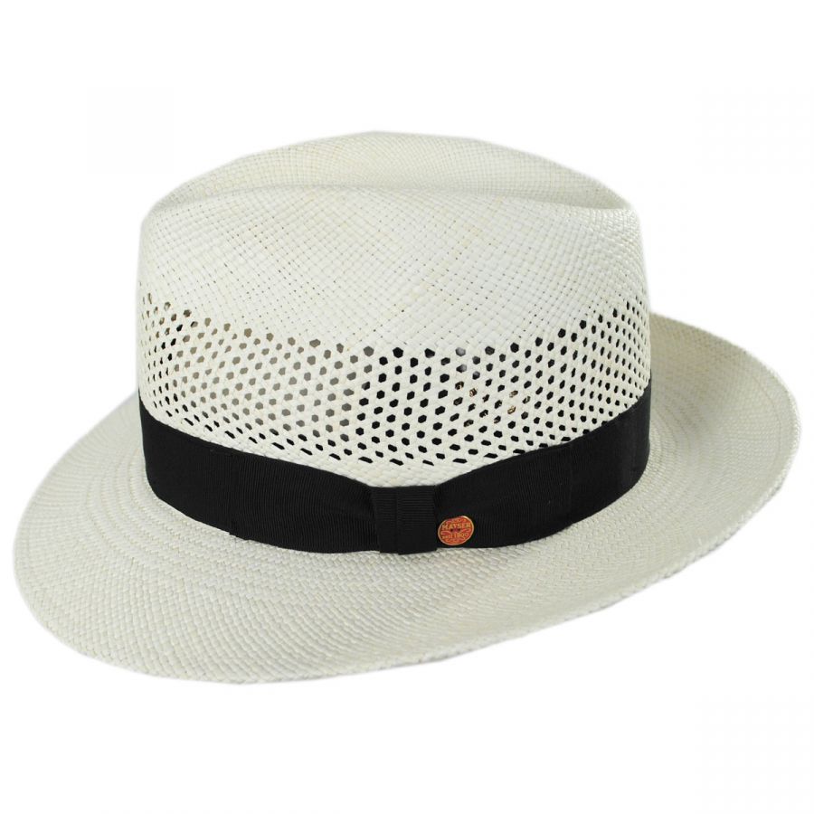 Mayser Hats Imperia Grade 2 Panama Straw Fedora Hat Panama Hats