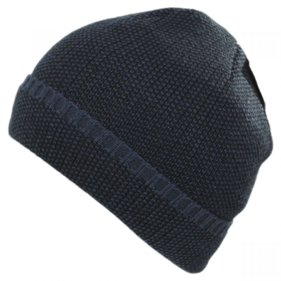 Dorfman Pacific Company Herringbone Knit Cuff Beanie Hat Beanies