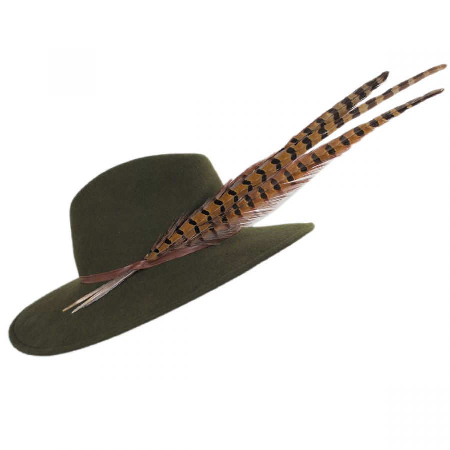 Kathy Jeanne Trio Pheasant Feather Wool Felt Fedora Hat - Made to Order  Fedoras