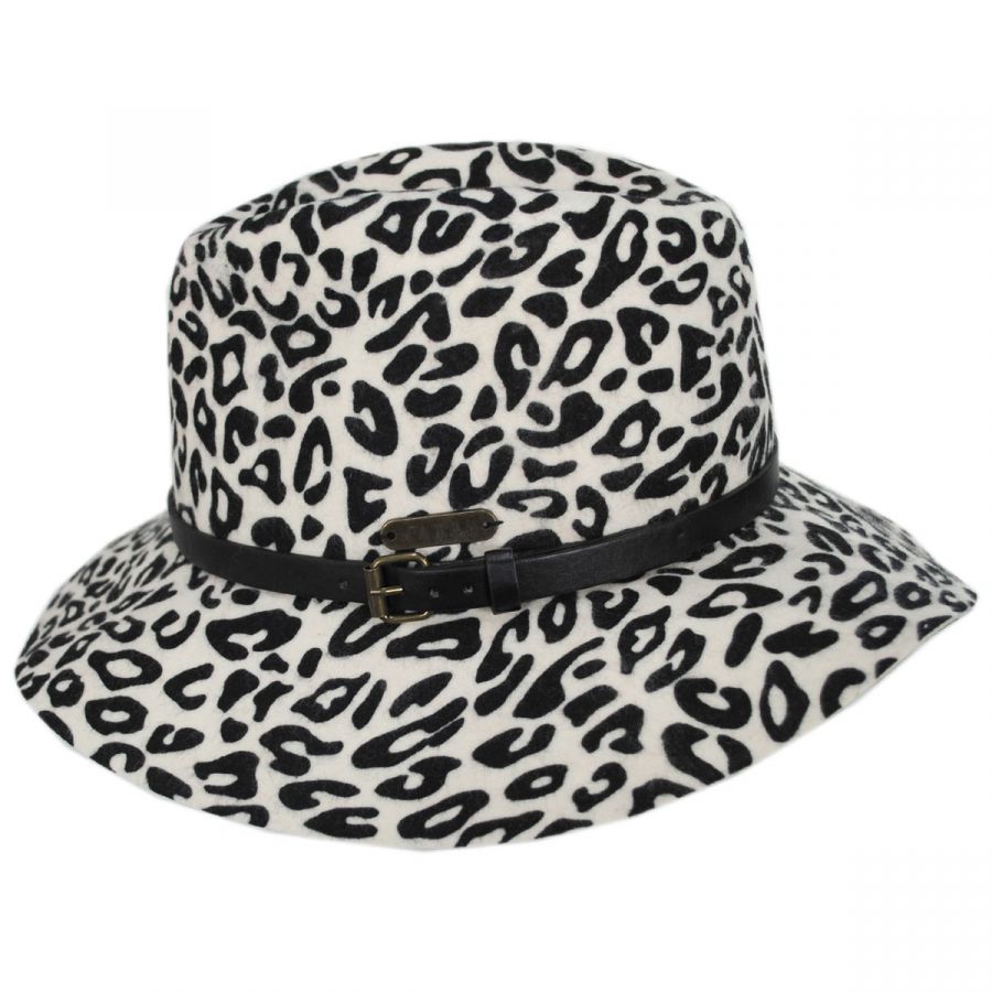 Hatch Hats Snow Leopard Wool Felt Fedora Hat Fedoras