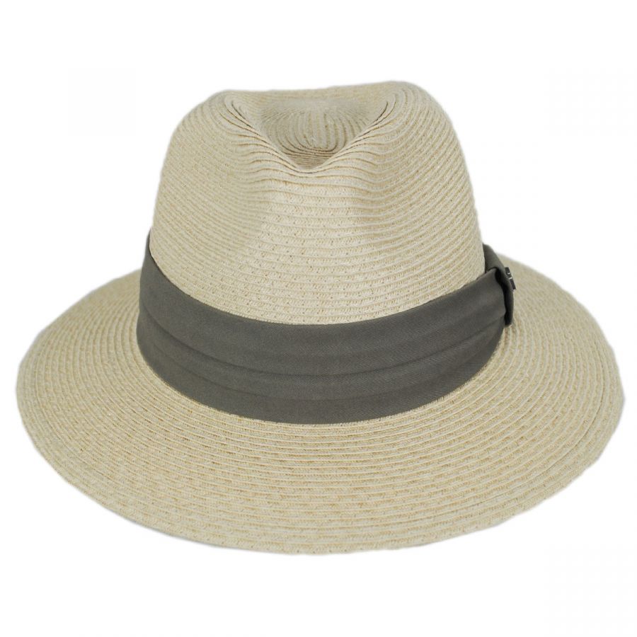 Tommy Bahama Cay Sal Toyo Straw Safari Fedora Hat Straw Fedoras