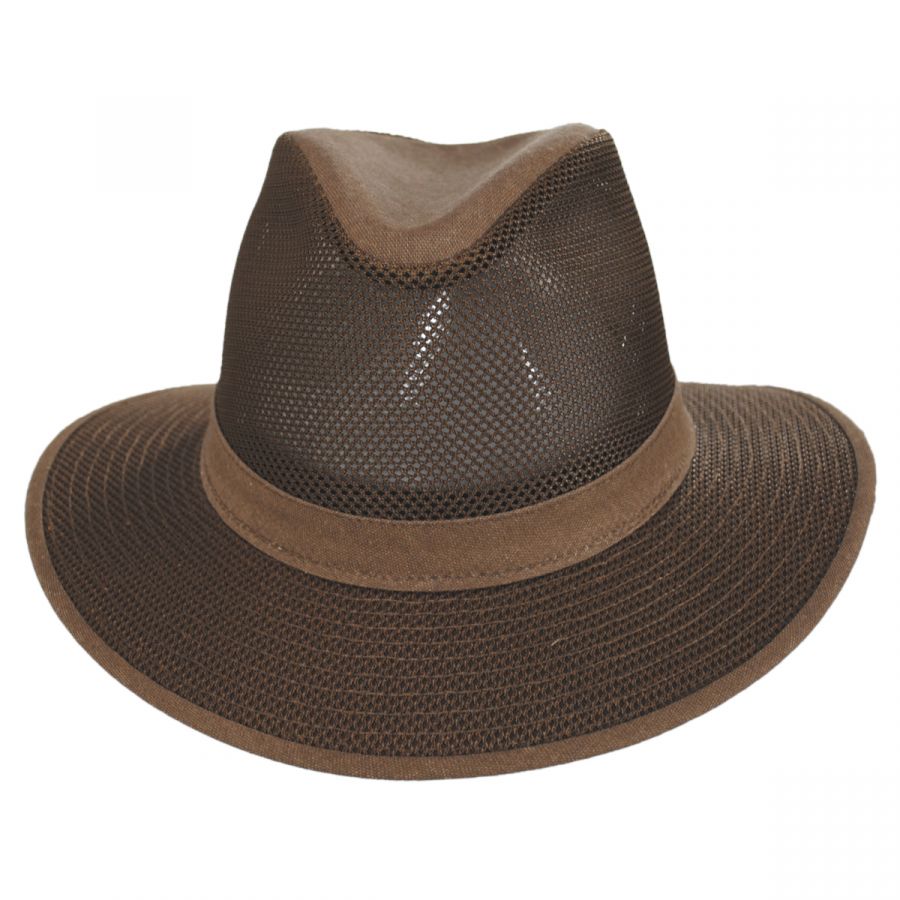 Henschel Packable Mesh Safari Fedora Hat Fabric