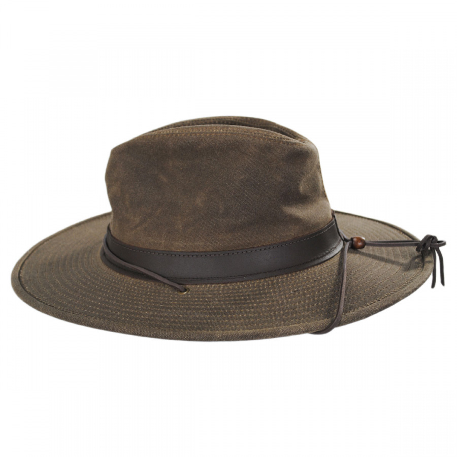 Henschel Weekend Walker Waxed Cotton Outback Hat Outdoors