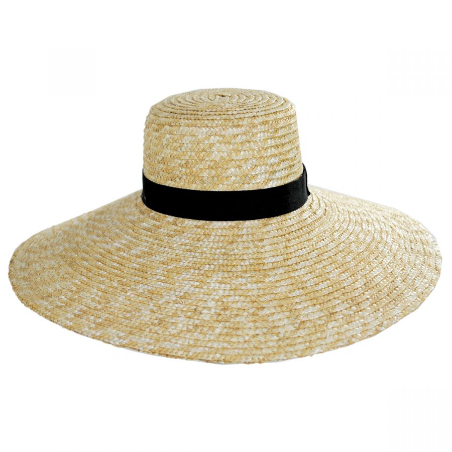 Jeanne Simmons Braided Straw Lampshade Sun Hat Straw Hats