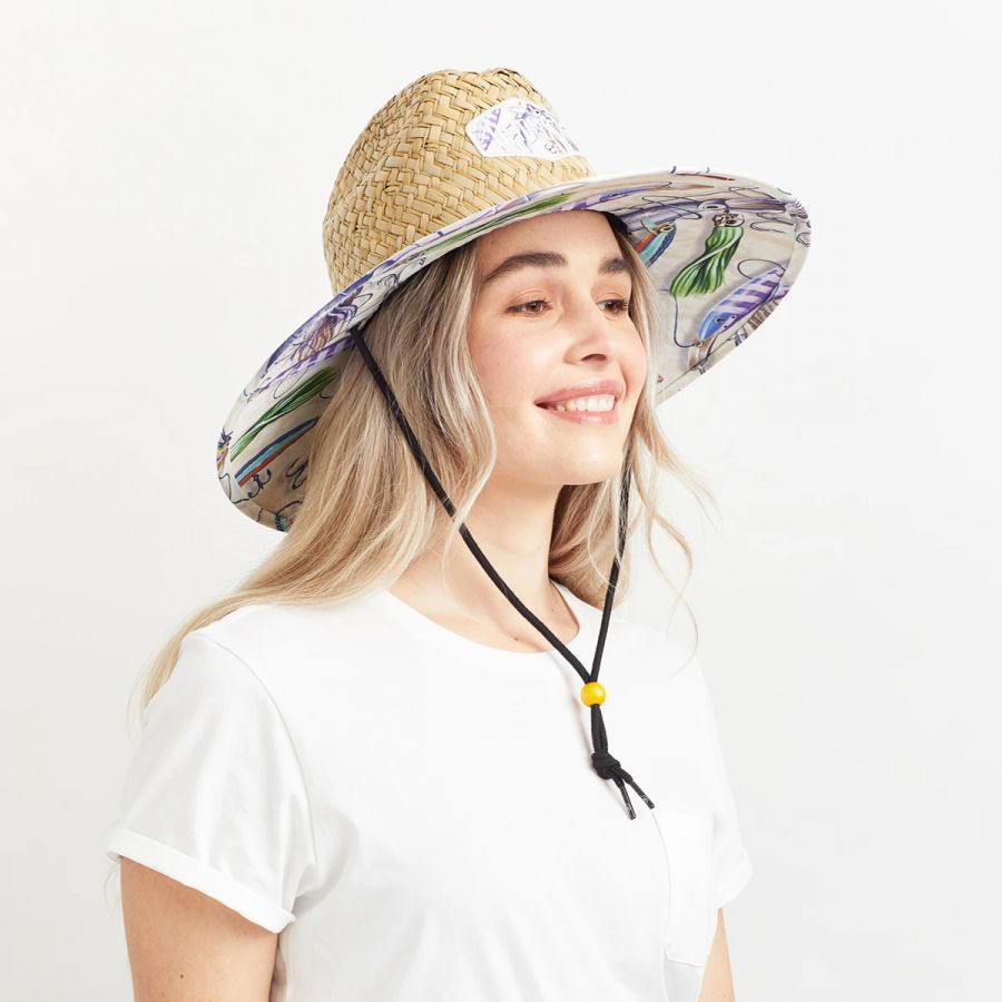 Hemlock Hats Co Cast Away Straw Lifeguard Hat Sun Protection