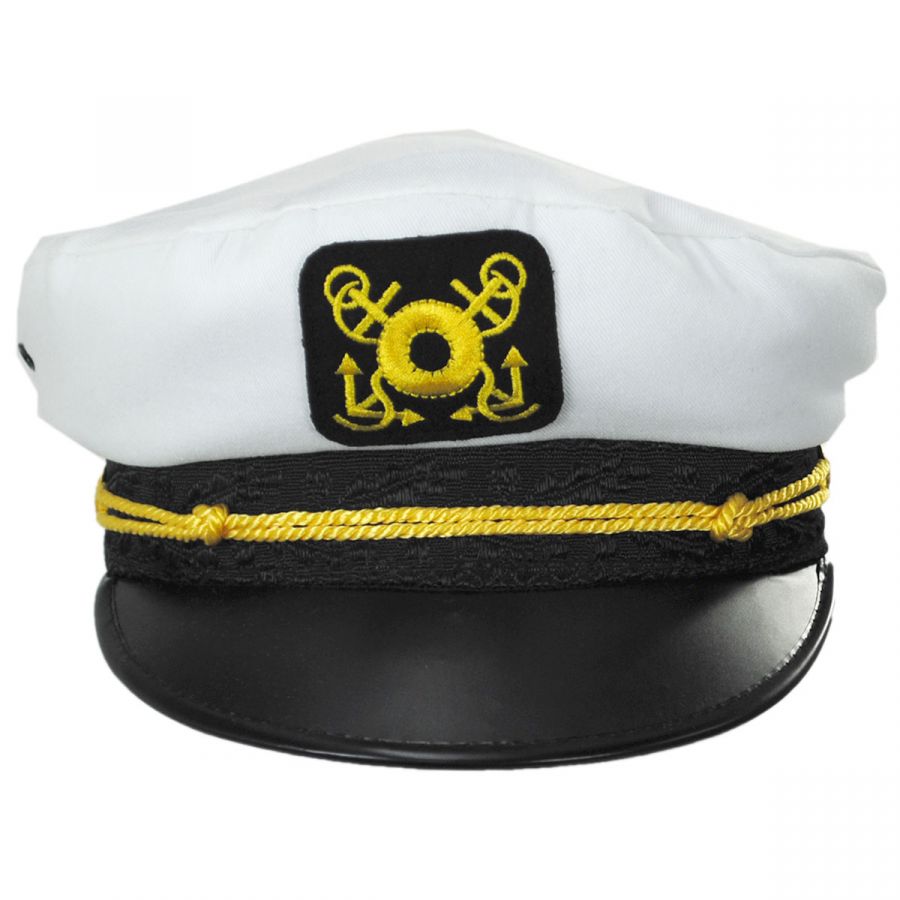 Dorfman Pacific Company Skipper Cotton Yacht Cap Novelty Hats - View All