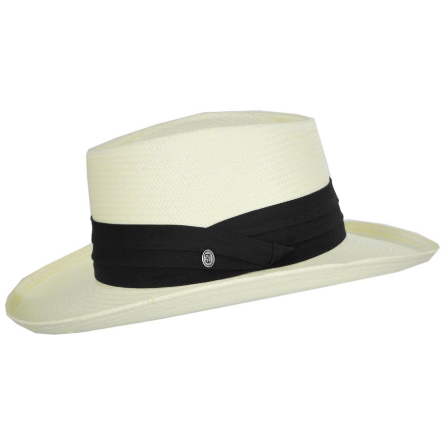 Jaxon Hats Toyo Straw Gambler Hat - Black Band Straw Hats