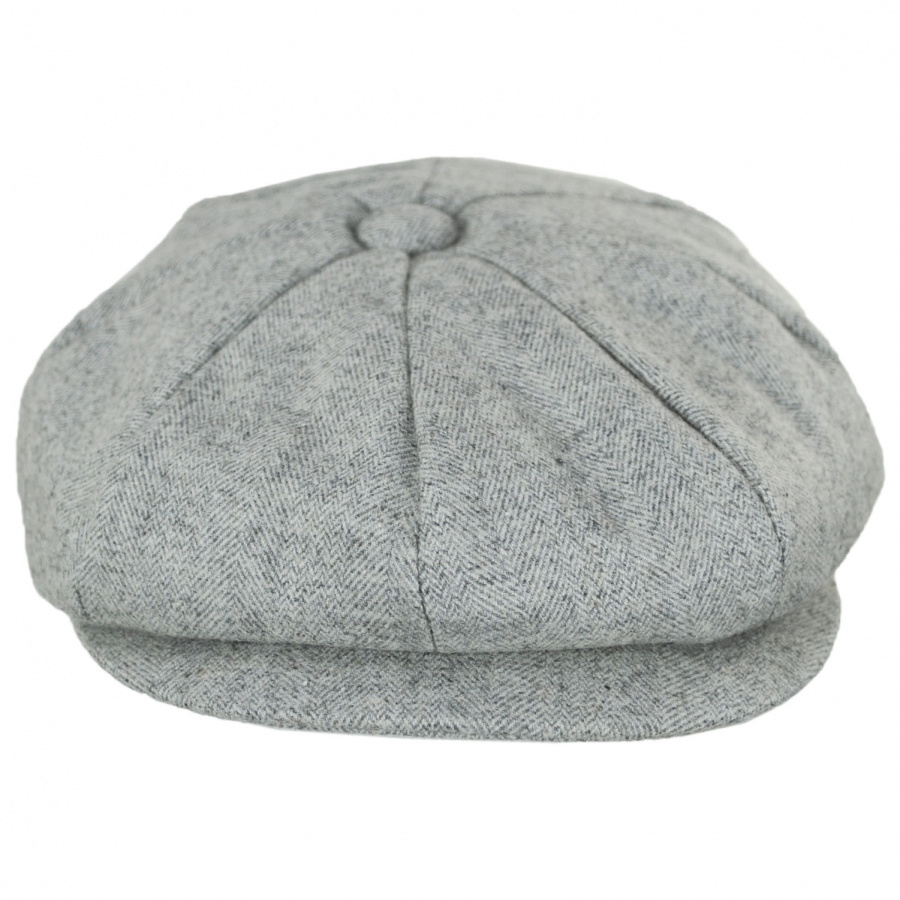 B2b Jaxon Hats Tecolote Herringbone Wool Blend Newsboy Cap Flat Caps
