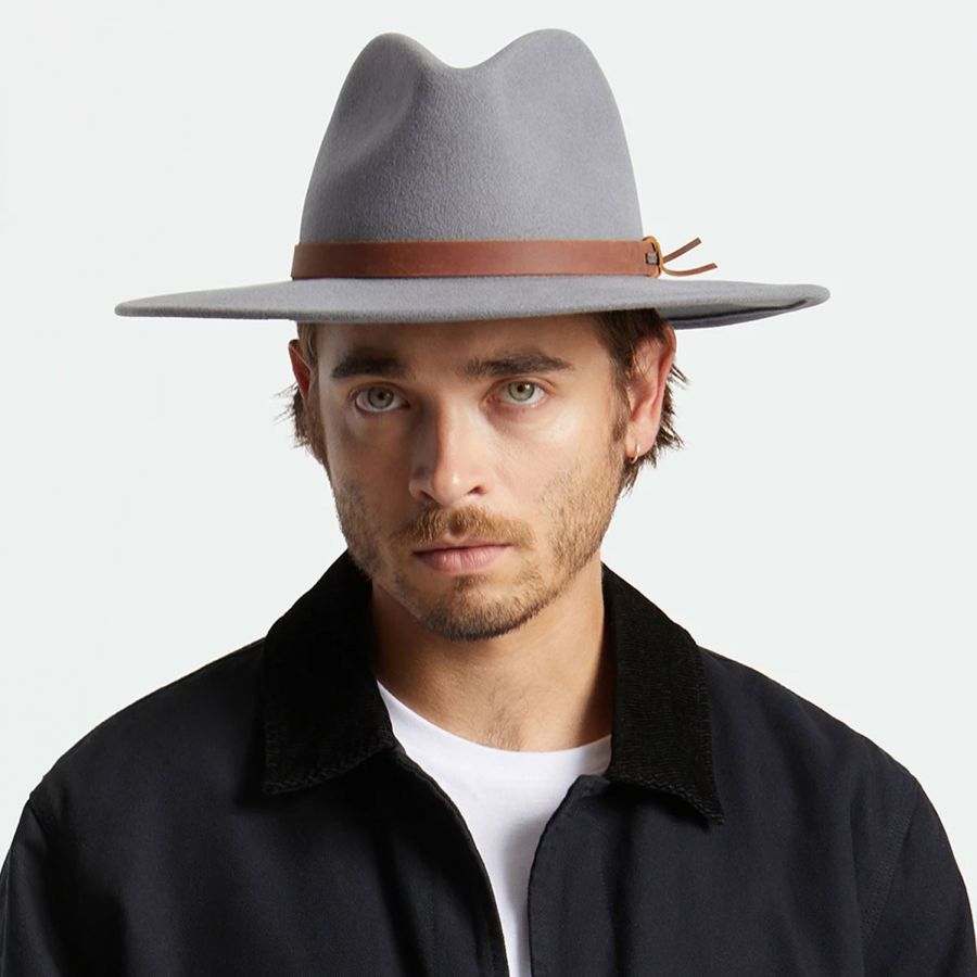 Brixton Hats Field Proper Wool Felt Fedora Hat Crushable