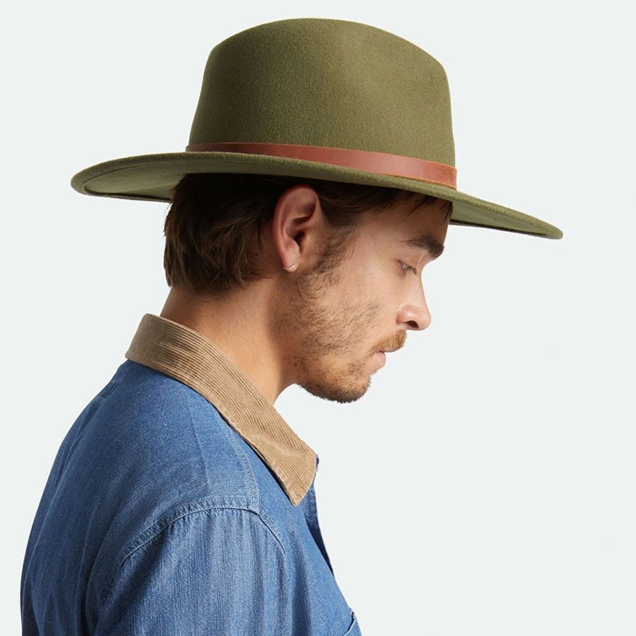 Brixton Hats Field Proper Wool Felt Fedora Hat All Fedoras