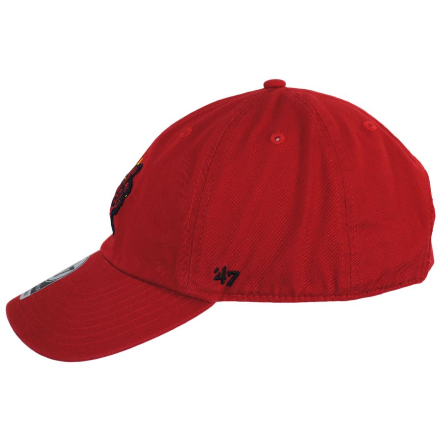 47 Brand Men's Light Blue St. Louis Cardinals Logo Cooperstown Collection  Clean Up Adjustable Hat