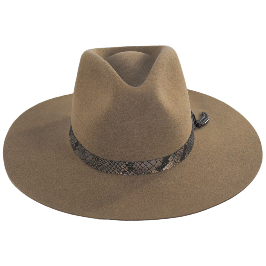 Biltmore Vintage Couture Mad Rattle Wool Felt Rancher Hat Fedoras