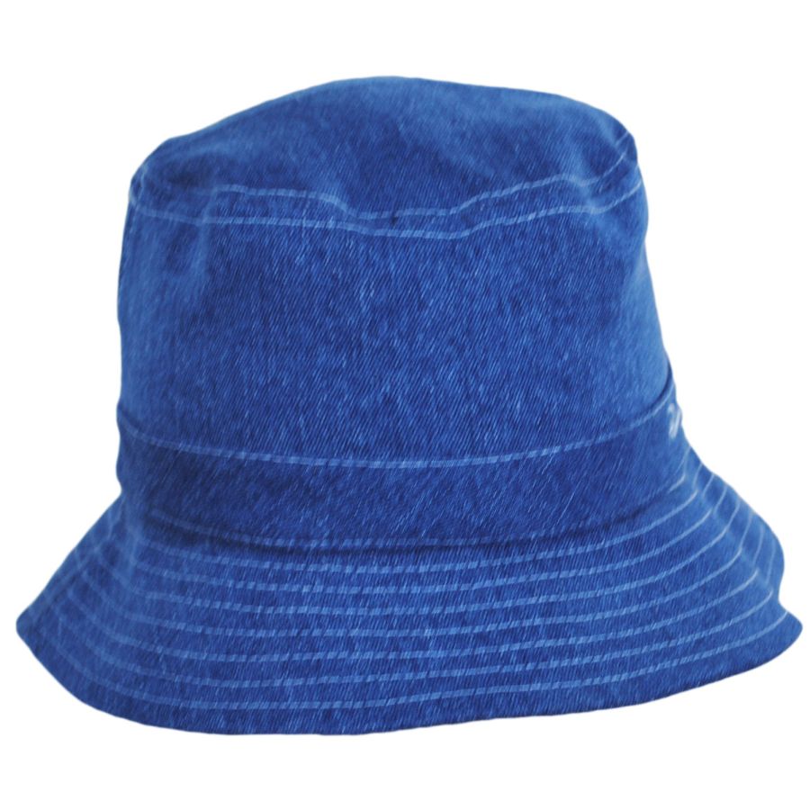 Men's Panama Jack Fantasia Denim Bucket Hat: Size: One Size Fits Most Dark Denim
