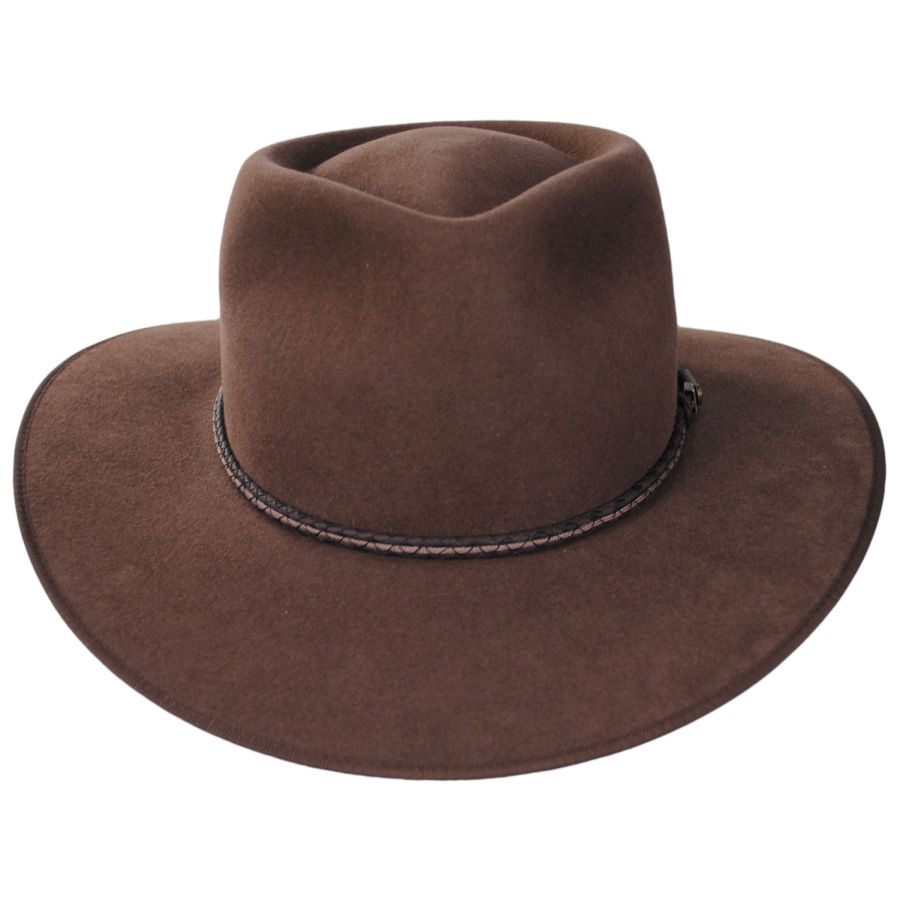 Brown Cattleman Cowboy Hat for Men Women Felt Western Hat for Men