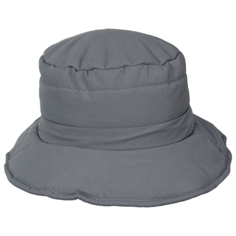 Scala Darina Nylon Puffer Rain Bucket Hat Rain Hats