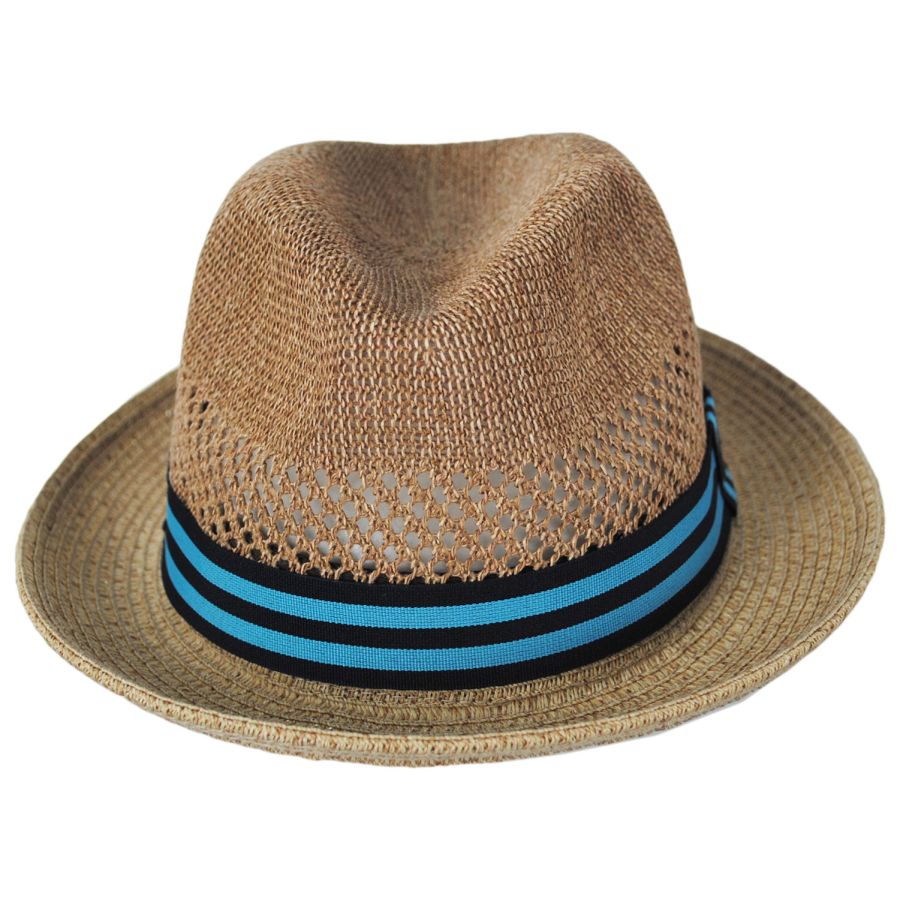 Bailey Berle Toyo Straw Blend Fedora Hat Straw Fedoras