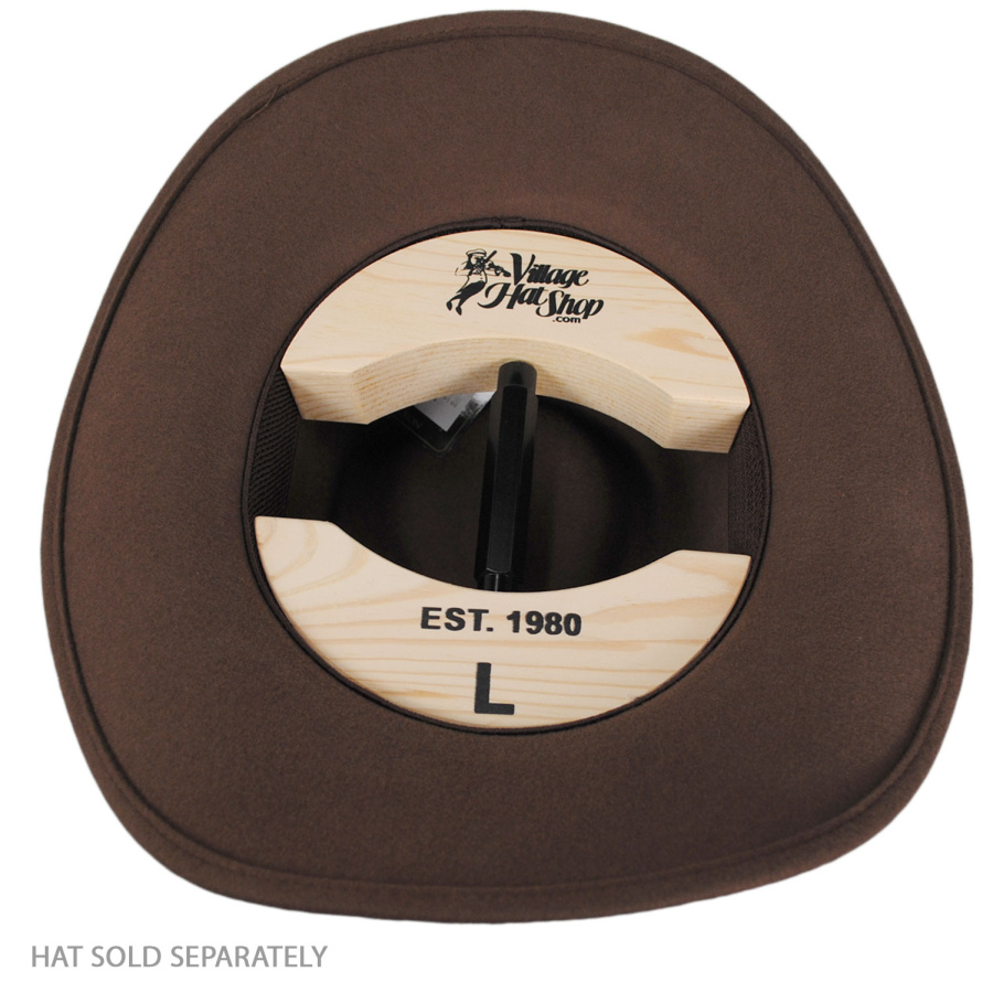 HAIBEIR 4-Way Wooden Hat Stretcher Black for Adults One Size from