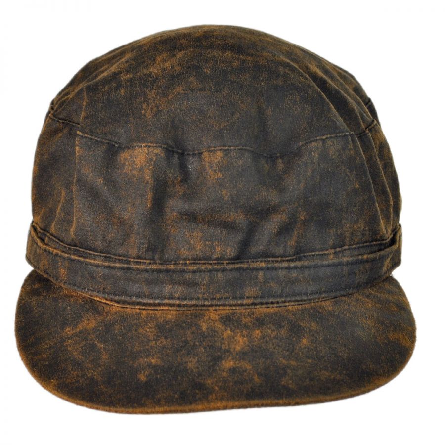 Jaxon Hats Weathered Cotton Army Cadet Cap Cadet Caps