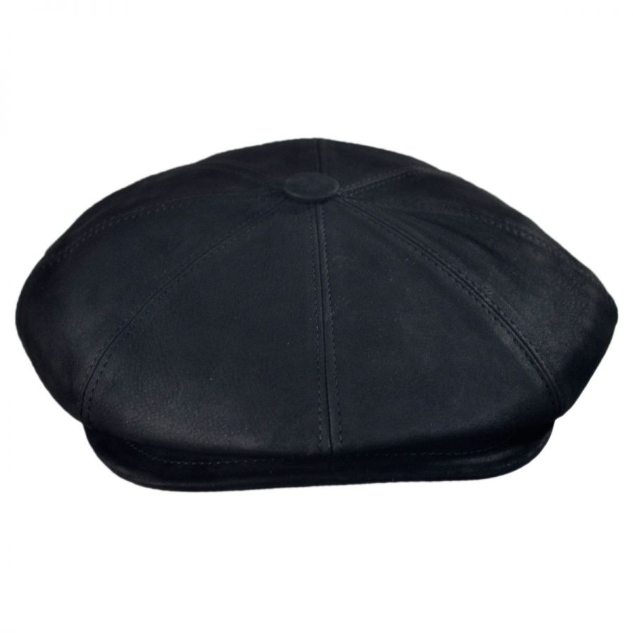 Jaxon Hats - Made in Italy Leather Newsboy Cap Newsboy Caps
