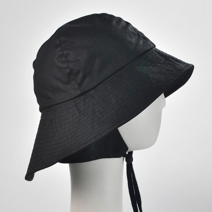 Hills Hats of New Zealand The Sou'wester Waxed Cotton Bucket Hat Rain Hats