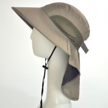 UPF 50+ Large Bill Hat with Neck Flap alternate view 4