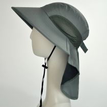 UPF 50+ Large Bill Hat with Neck Flap alternate view 7