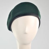 Wool Military Beret with Lambskin Band alternate view 190