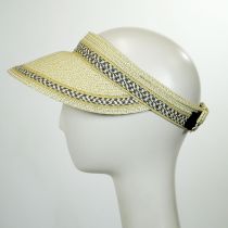 Tweed/Check Toyo Straw Rollable Visor alternate view 4