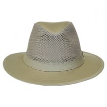 Mesh Crown Cotton Safari Fedora Hat alternate view 2