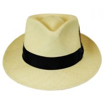 Stain Repellent Panama Straw C-Crown Fedora Hat alternate view 2