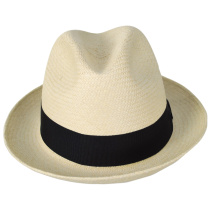 Panama Straw Trilby Fedora Hat - Natural alternate view 23