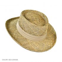 Pebble Beach Seagrass Straw Gambler Hat alternate view 3